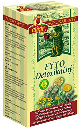 Agrokarpaty Detox Herbal Tea | Cleansing, Immunity, Intestinal Health, Kidneys, Bladder, Liver | Pure Natural Herbal Tea (20 Tea Bags 40g)