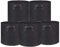 Lot de 5 sacs de plantation avec anses en tissu non tissé Noir/gris 45 x 45 cm 70 l