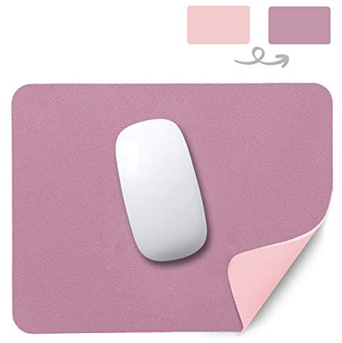 YingStar Alfombrilla de Ratón de Cuero PU Alfombrilla para Ratón Impermeable PU Leather Alfombrilla Raton Doble Cara 26 x 21 cm Mouse Mat Antideslizante Mouse Pad para Oficina PC Ordenador Juego