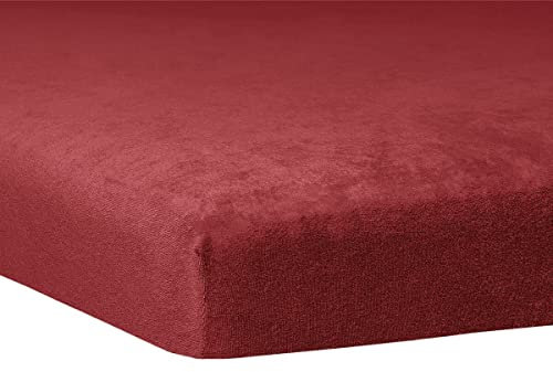 Traumschlaf Frottee Massageliegenbezug Therapieliegenbezug Burgund, 80x185x10 cm