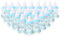Holdfiturn 24 PCS Baby Shower Bottles Candy Bottles Baby Gift Box Fillable Gift Bottles Baby Feeder Style Gift Bottles for Newborn Birthday Party Decoration (Blue Lace)