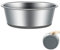 SUOXU Thick Stainless Steel Dog Feeder and Water Bowls, Non-slip Silicone Bases (M-17cm)