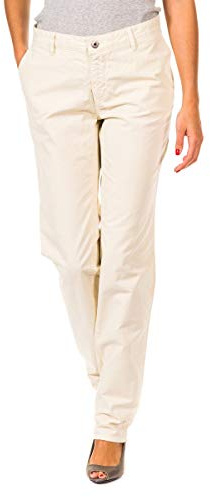Gaastra 31693810 Damenhose, lang, gerader Schnitt, Beige, 33, beige, W33