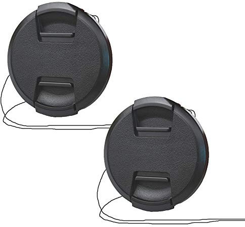 58 mm Objektivdeckel für Canon EOS SL3 Rebel T8i (850D) Kamera mit EF-S 18-55 mm Objektiv, für Fuji X-T4 X-T3 Kamera mit XF 18-55 mm f/2.8-4 Objektiv, 2 Stück