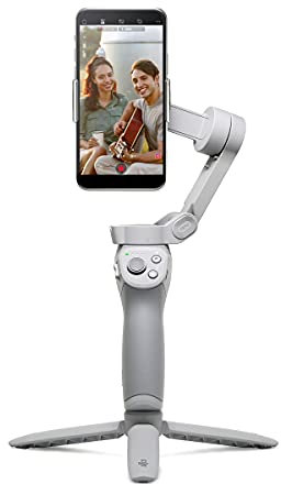 Dji Om 4 Se Stabilizzatore Per Smartphone A 3 Assi Con Treppiede, Design Magnetico, Portatile E Pieghevole, Activetrack 3.0, Modalità Story, Grigio