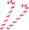 FINGOOO 2pc Christmas Inflatable Candy Cane, 90cm Giant Blow Up Candy Sticks for Xmas Ornaments Christmas Party Decoration