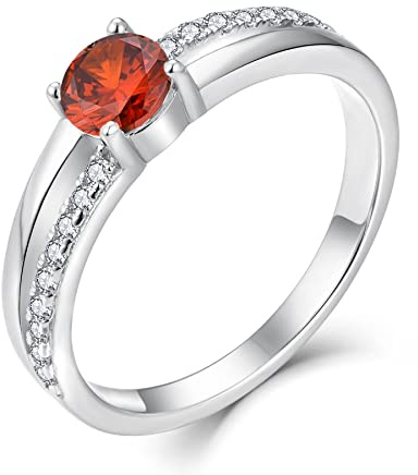 YL Verlobungsring Damen 925 Sterling Silber Ring Damen Zirkonia Ringe Silberringe Eheringe Ringe Frauen