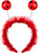 Balinco Marienkäfer Haarband rot mit Plüsch & Glitzereffekt | Haarreifen | Ladybug Headband | Haarschmuck | Käfer Stirnband | Headwear | Karneval Fasching Halloween Party