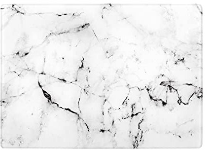 Karaca Tabla de cortar de cristal profundo, color blanco