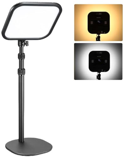 Godox ES30 Key Light Kit, Bi-Color 2800-6500K E-Sports Light, CRI 96+ TLCI 97+ Panneau de Vidéo LED Professionnel avec Support Réglable de Bureau pour Streaming, Visioconférence, Enregistrement