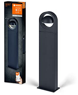 LEDVANCE SMART+ Outdoor WiFi-Wegeleuchte 6,7W, 420lm, grau, regulierbares Weißlicht, dimmbar, mit ausrichtbarem Leuchtenkopf, steuerbar per App, kompatibel mit Amazon, Google und Co.