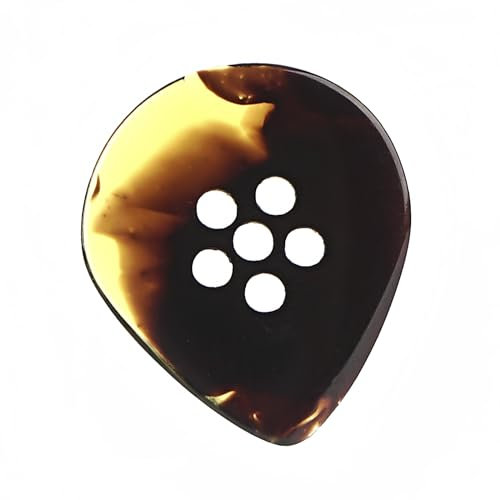 Musiin Dickes Plektrum, handgefertigt, für E-Gitarre, Bass, Akustikgitarre, Jazz-Blues-Gitarre (Tortie)