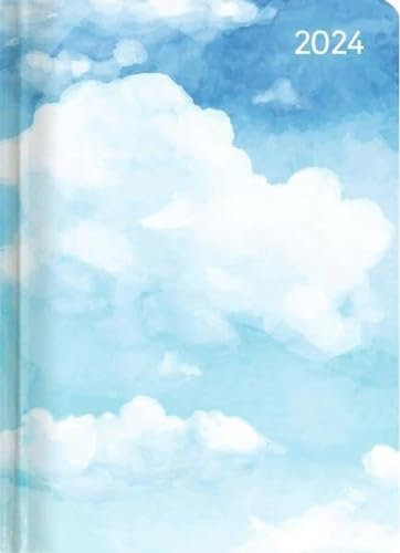 Minitimer Style Wolkenspiel 2024 - Taschen-Kalender A6 - Weekly - 192 Seiten - Notiz-Buch - mit Info- und Adressteil - Alpha Edition