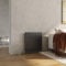 Heilmetz Anthracite Radiator Horizontal Radiators Designer Single Flat Panel Radiator Modern Heater Central Heating Radiator 600 x 608mm