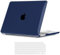 iNeseon Coque Compatible avec 2022 2024 2025 MacBook Air 13,6 Pouces M4 A3240 M3 A3113 M2 A2681, Coque Rigide Mince en Plastique + Housse de Clavier pour MacBook Air 13, Bleu Marine