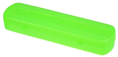 VOCOSTE Porta Spazzolino Custodia Da Viaggio Verde 1 Pezzo Plastica | Dim. 2.17x1.38x8.07, Uso Per Affari Campeggio Escursioni, Design Angoli Arrotondati, Leggero, Adatto Per Zaini