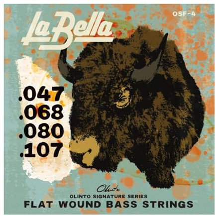 0SF-4 Olinto Signature Flat Wound Bass Saiten 47-107