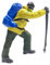1:87 Klettern Menschen Figuren Bergsteigen Menschen Figuren Miniatur Menschen Modell Realistische Miniatur Handgemalte Entdecker-Figuren für DIY-Projekte Diorama Layout Dekoration (Gelb Blau-1:87)