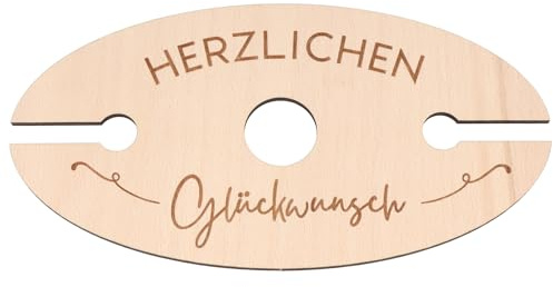 Spruchreif | Weinglashalter aus Holz | Weinständer | Geschenkidee | Herzlichen Glückwunsch