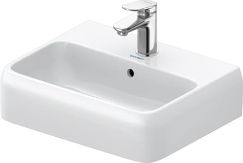 Duravit Qatego lave-mains, 450x350mm, partie inférieure vitrifiée, avec trop-plein, 0746452000, Couleur: blanc