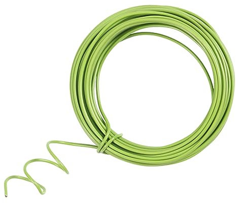 POPETPOP 10m Green Iron Wire for Plants Bendable Climbing Frame Wire for Fastening Cord for Flower Support and Projects Thick