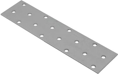 GeZu Impex® 10 x Lochplatten 40 x 160 mm Flachverbinder Holzverbinder Lochblech Nagelplatten