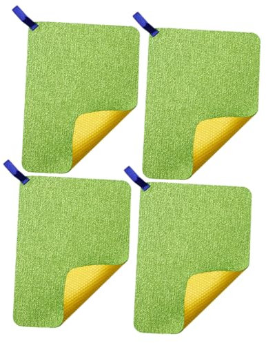 minkissy 4 paños de cocina reutilizables, paños de cocina, paños de cocina, almohadillas para fregar ollas, toalla de limpieza, soporte para ollas calientes, trapos de limpieza, trapos de cocina,