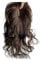 Haartopper für Frauen 35,6 cm großer Echthaar-Topper for Frauen, 10 x 12 cm, Spitze, Basiskörper, gewellt, Remy-Haarteile, erhöhen das Haarvolumen, Clip-in-Welle, lockiger Haar-Topper Haarteil ( Color