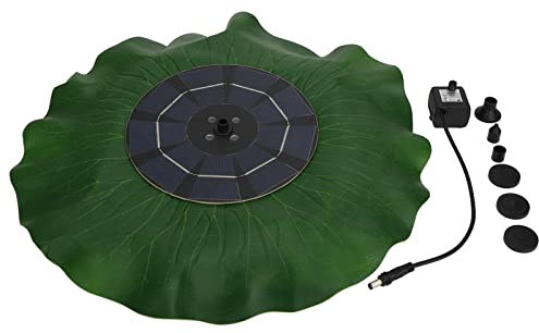 Fontana solare galleggiante con 3 ugelli per piscina all'aperto, laghetto, giardino, pannello solare efficiente e pompa senza spazzole per corrente d'acqua stabile, include