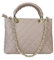 FrasiBags Borsa a Mano Donna Vera Pelle Trapuntata Made in Italy – Piccola 30x21x14 – Doppio Manico e Tracolla Regolabile – Elegante, Capiente, Matelassé Sauvage (Rosa Cipria)