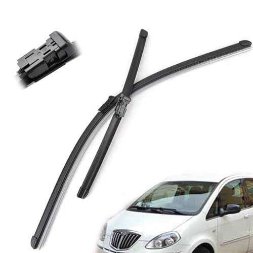 WOHOOD Scheibenwischerblätter Für Lancia Für Musa 350 2008 2009 2010 2011 2012 2013, Windschutzscheibe, Fensterreinigung, Regenbürsten 24 Zoll + 15 Zoll Zubehör