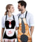 ZKGYUS 2 Stück Lustige Kochschürze Set, Sexy Herren Frauen Schürze, Küchenschürze Lustige Schürze Wasserdichte für Herren Damen Geschenk für Party Costume Grill
