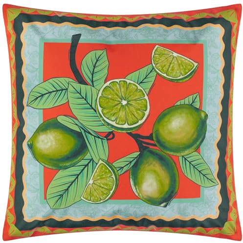 furn. Anemone Limes Bedrucktes Outdoor-Kissen mit Polyesterfüllung – Mehrfarbig – 45 x 45 cm