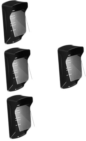 jojofuny 4pcs Doorbell Cover Plate Sturdy Plastic Rain Cover for Outdoor Doorbell Weatherproof Chime Rainproof Frame