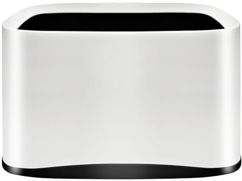 PLACHIDAY Universal Cat Litter Scoop Holder-Kitty Litter Scooper Caddy for Litters Box-Sturdy Scoop Stand Trash Container Suitable for Most Metal Litter Scooper-White