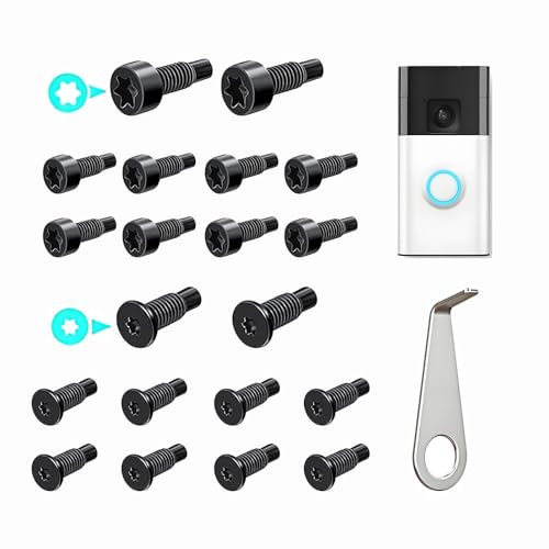 20 pcs Spare Screws for Ring Doorbell(2nd Gen), Ring Doorbell Screws Replacement, with ring doorbell removal tool for Video Doorbell(2024 Release) Accessories