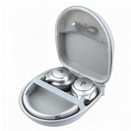 AONKE Hard Carry Case Compatible with Anker Soundcore Life Q20 Q30 Q35 Q40 Q45 Q20+ Q20i Hybrid Active Noise Cancelling Headphones (gray)