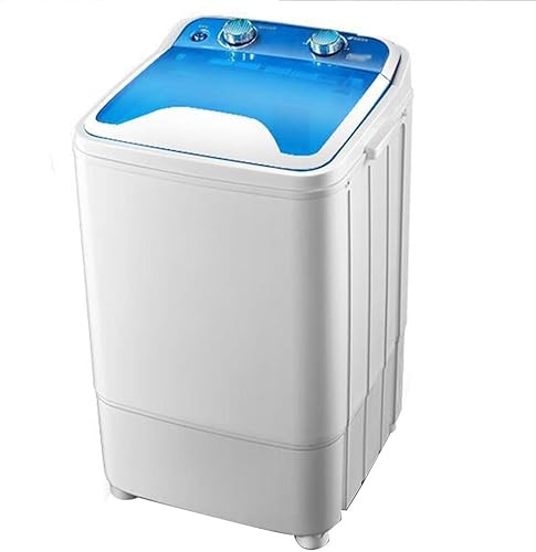 Mini Baby Portable Washing Machine, 7kg Capacity, Spin & Drain, Energy Efficient, Plastic Drum, Front Load, Freestanding, 50cm Depth,Blue