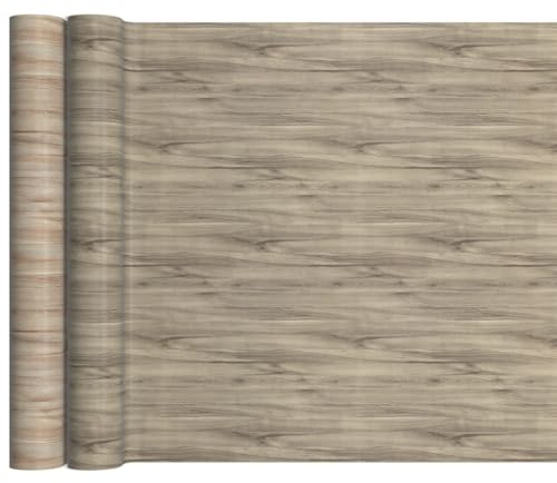 PVC Bodenbelag Meterware Vinylboden Vinyl Bodenbelag Fußbodenbelag 140cm Breite Holzoptik Holz Grau 1000 x 140 cm