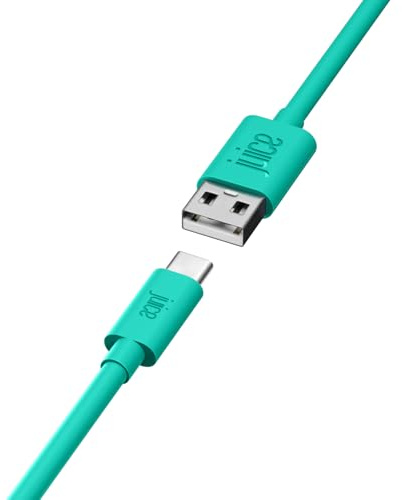 Juice ECO Apple Lightning Charging Cable 2 Metre, Fast Charge MFi Certified iPhone Charger Lead Compatible with iPhone 14, 13, 12, 11, SE, and iPad – Ocean