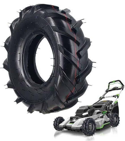 Veesper Pneus de remorque de Tondeuse à Gazon 13x5.00-6 et pneus Remplacement Robustes pour Tracteur Jardin, voiturette Golf, équipement pelouse et travaux Cour extérieure