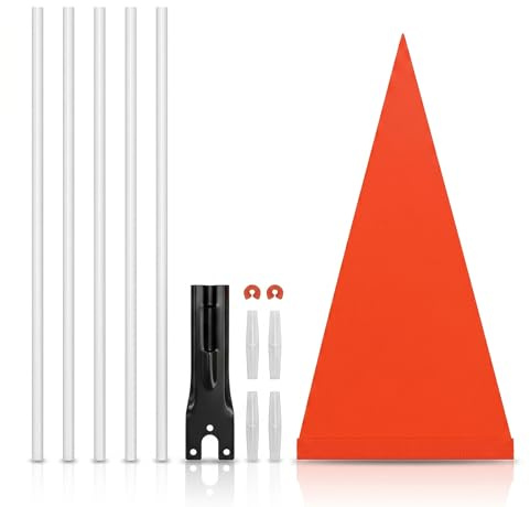 HRMGJH Drapeau de vélo réfléchissant - 150 cm - Pour enfants - Drapeau de vélo réglable - Drapeau de vélo pour enfant - Drapeau de scooter / vélo - Drapeau de vélo - Drapeau de sécurité pour enfant