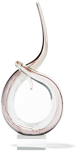 LEONARDO HOME Ease Skulptur 49,5 cm, Glas, beige, 10 x 20 x 50 cm