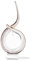 LEONARDO HOME Ease Skulptur 49,5 cm, Glas, beige, 10 x 20 x 50 cm
