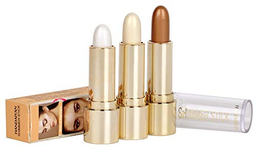 FANCY LOVE, 3 tubetti di illuminante per viso, in 3 colori, prodotto sbiancante in polvere, da 10,2 g