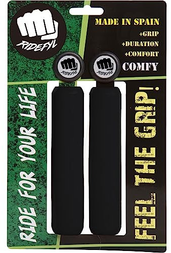Ridefyl Bike Handlebar Grips Fahrradgriffe, SCHWARZ, Einheitsgröße
