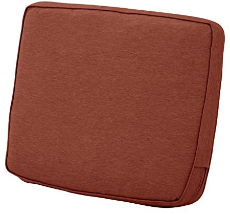 CLASSIC ACCESSORIES Montlake Wasserabweisendes Rückenkissen für Terrasse, Lounge, Henna-Rot, 48,3 x 50,8 x 10,2 cm, Henna-Rot meliert