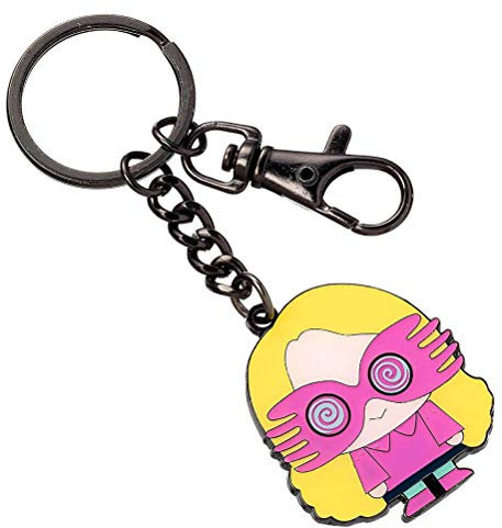 Harry Potter Porte-clés officiel en caoutchouc de style Chibi représentant Luna Lovegood