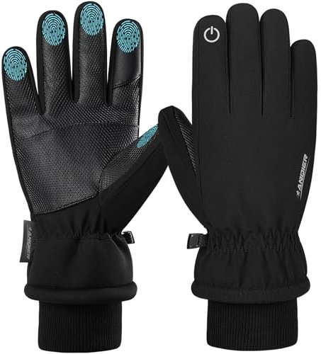 coskefy Winterhandschuhe, Thinsulate Warme Touchscreen Handschuhe Herren Damen, wasserdichte Skihandschuhe, Winddicht Fahrradhandschuhe für Skifahren, Wandern, Outdoor