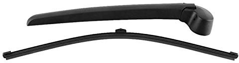 Scheibenwischer Hinten, Auto Heckscheibenwischerarm Scheibenwischer Wischblattsatz & -blatt Scheibenwischer Fit für B8 2008-2013 (Schwarz)